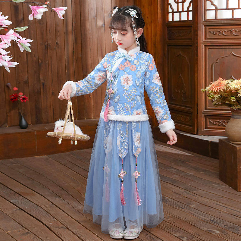 Winter Clothing Baby Girl - 2024 Children's Autumn Winter Hanfu Girl