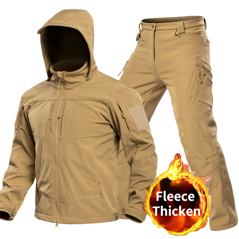 Winter Clothing Hiking - Outdoor Tactical Softshell Suit for Men