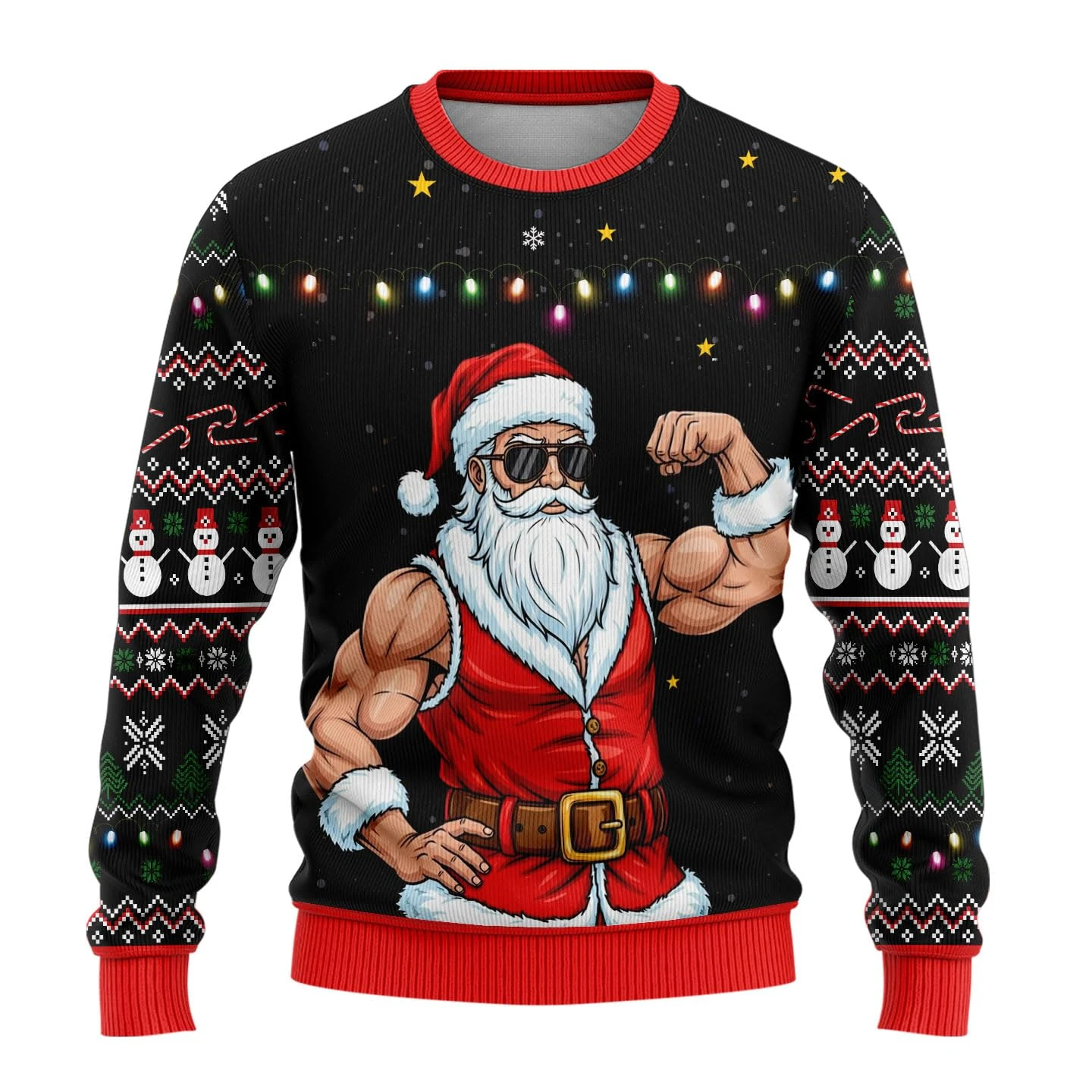 Winter Clothing For Men - Christmas Cute Santa Claus Cartoon Ugly