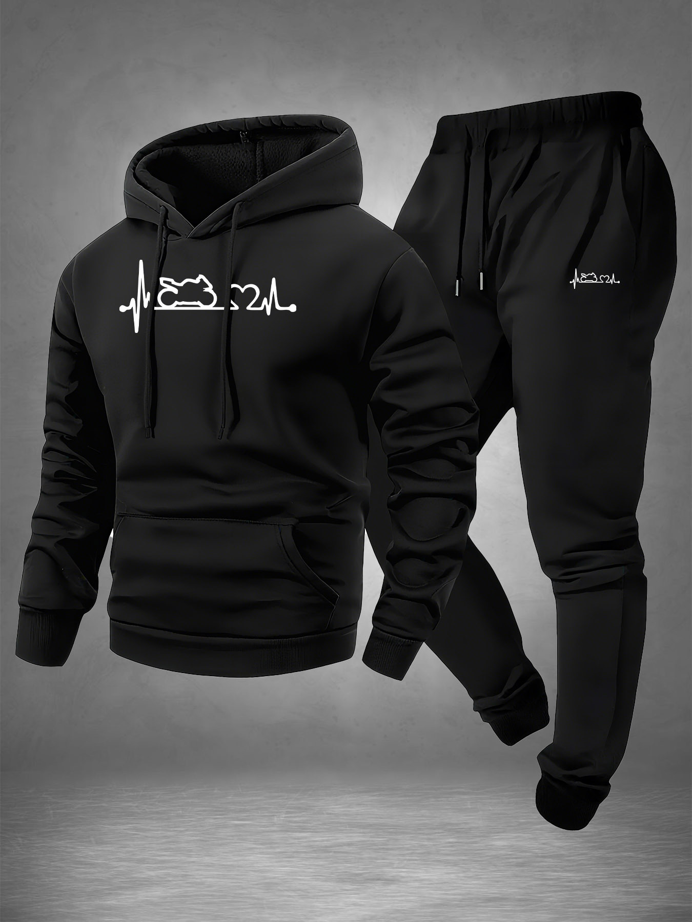 Men 2‑Piece Motorcycle Heartbe - Winter Clothing For Men recension och pris