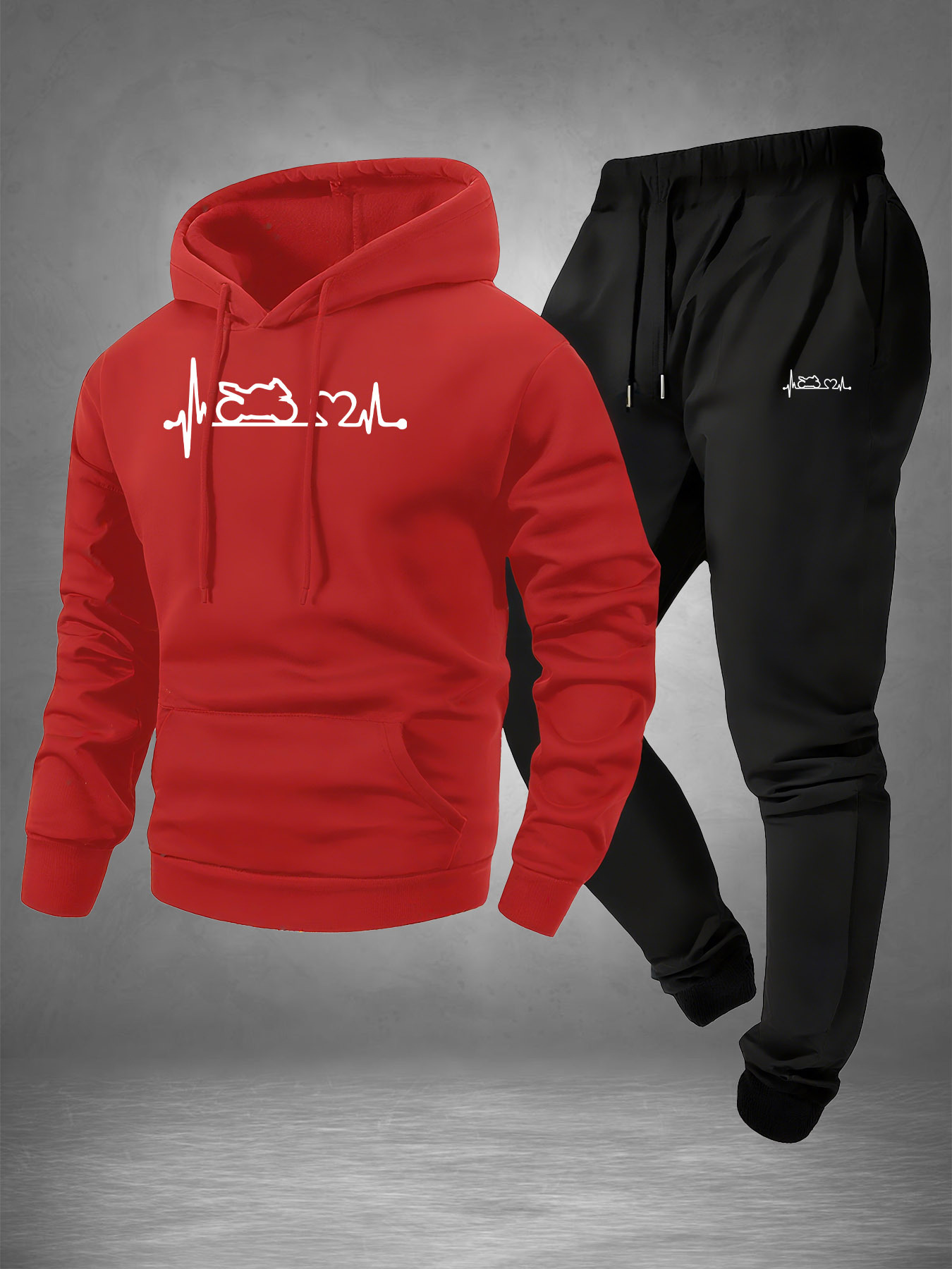Men 2‑Piece Motorcycle Heartbe - Winter Clothing For Men recension och pris