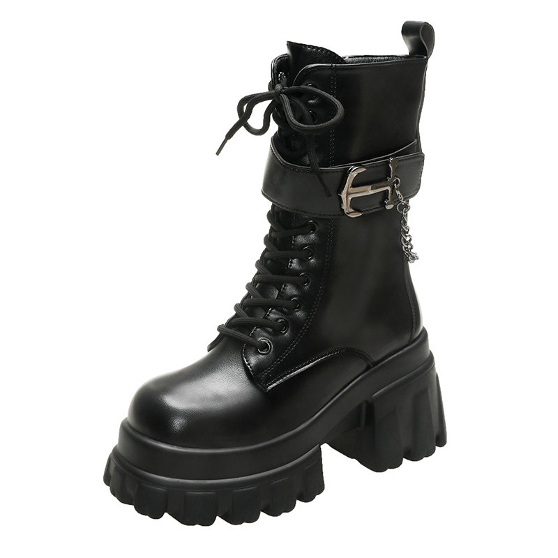 11cm Woman Hidden Wedges Boots - Winter Clothing Korea recension och pris