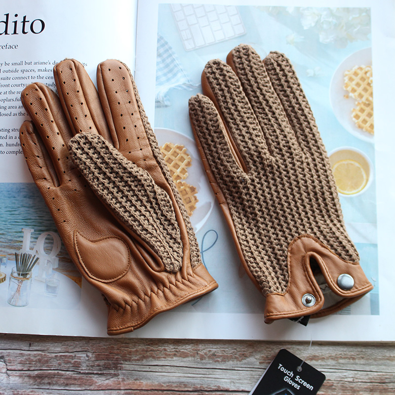 High Quality New Leather Men's - Knit Glove Touch Screen recension och pris