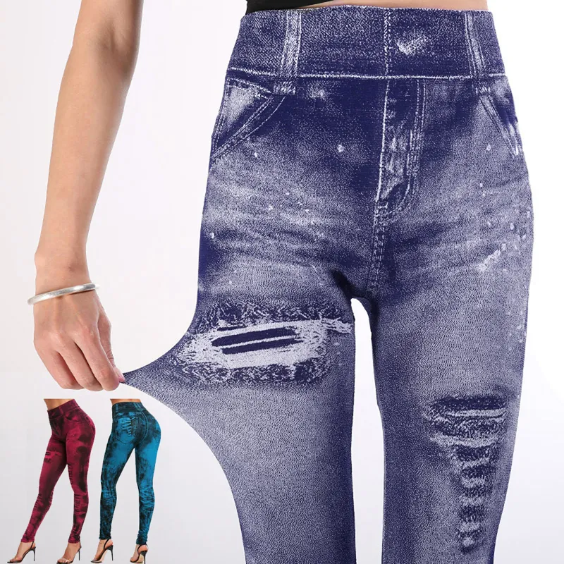 Women Imitation Jeans Stretch  - Winter Clothing On Sale recension och pris