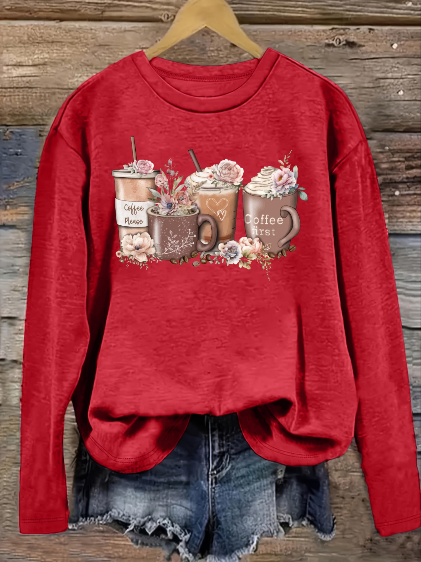 Women's Casual Long Sleeve Cre - Winter Clothing Design recension och pris