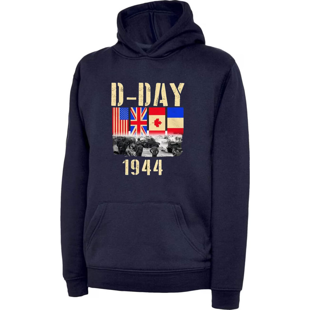 D-Day Hoodie Normandy Landings - Winter Clothing Uk recension och pris