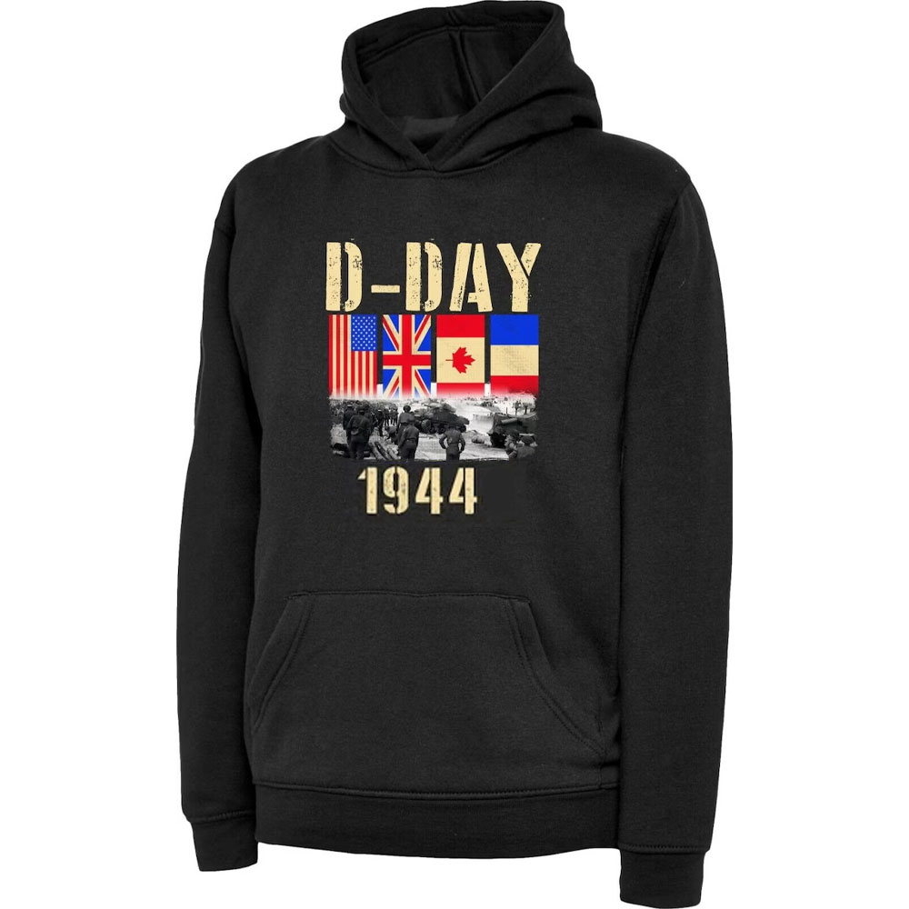 D-Day Hoodie Normandy Landings - Winter Clothing Uk recension och pris