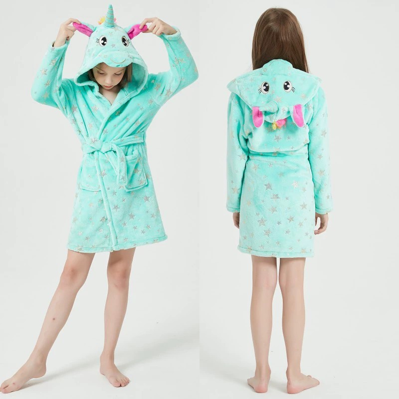 Animal Bathrobes for Girls Chi - Winter Clothing Baby Girl recension och pris