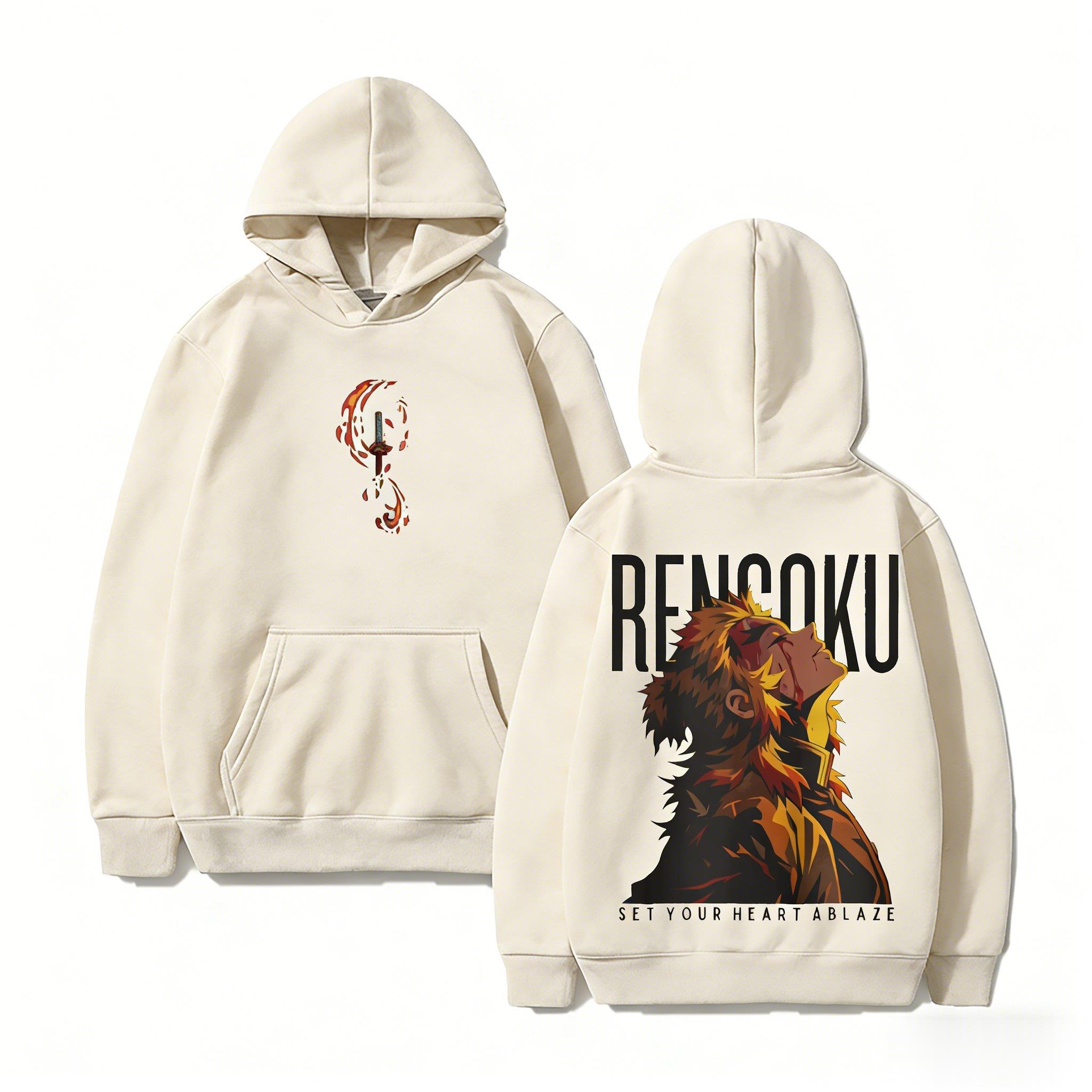 Demon Slayer Rengoku Hoodie An - Winter Clothing Anime recension och pris