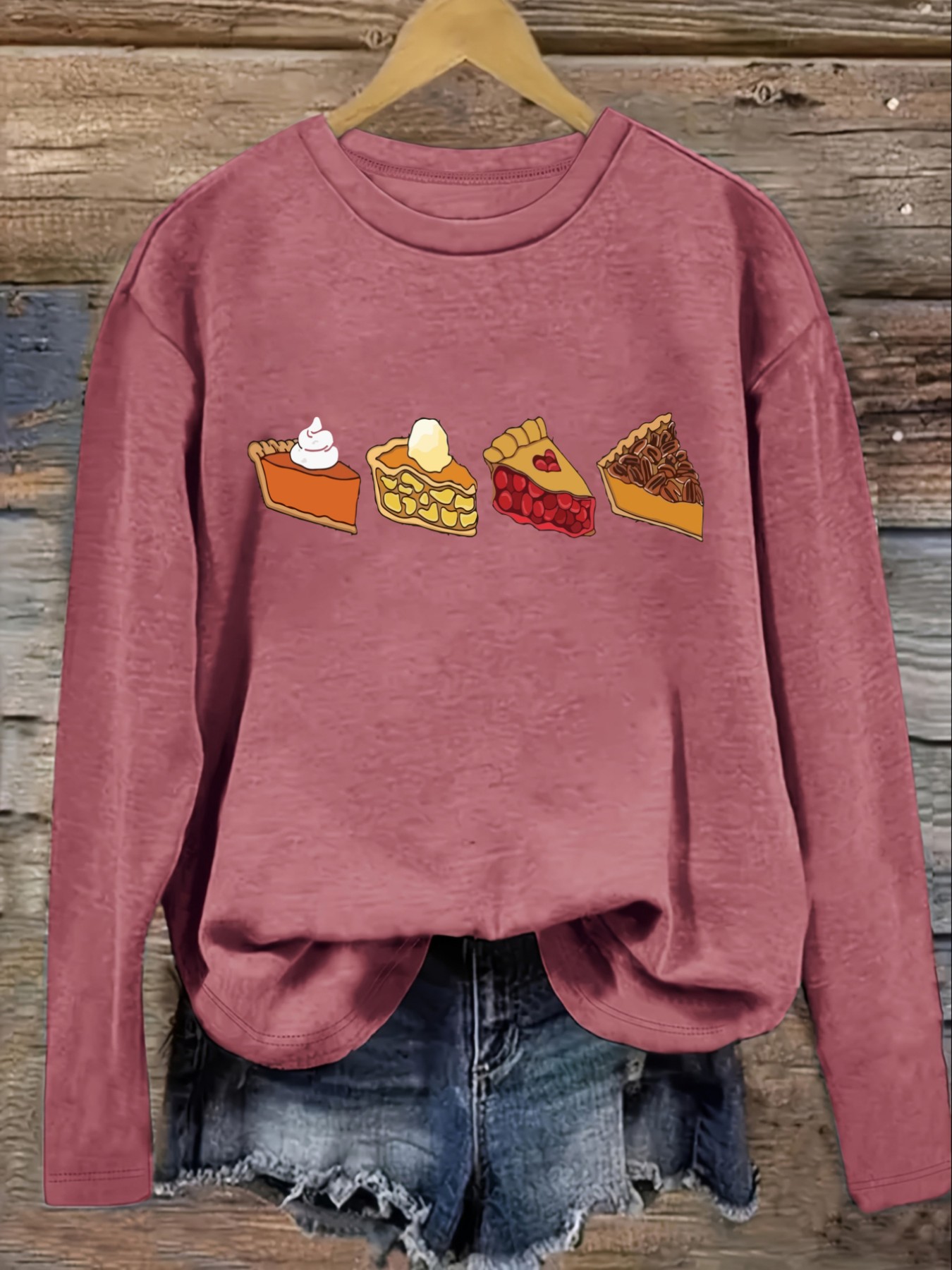 Women's Casual Long Sleeve Cre - Winter Clothing Design recension och pris