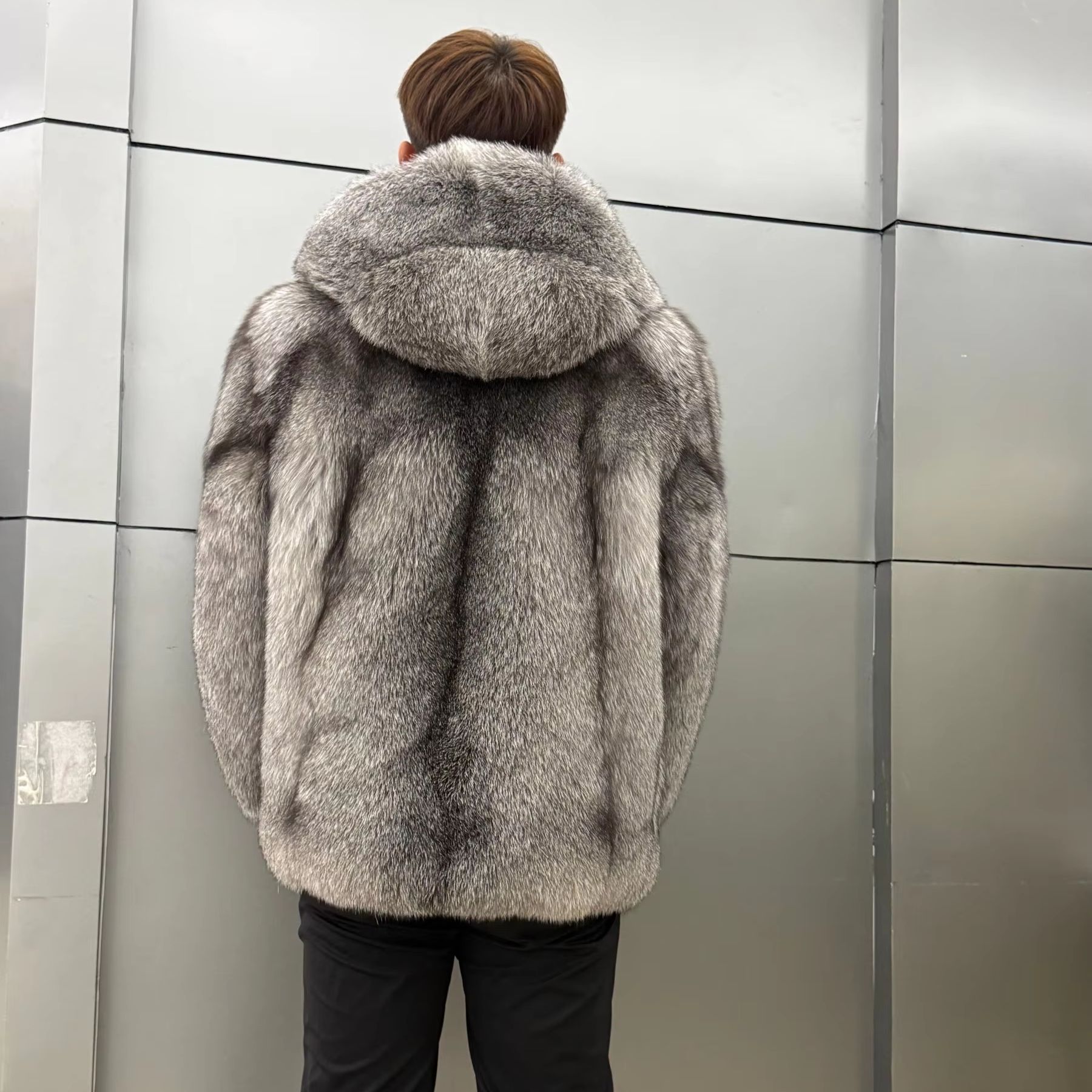 Luxury Natural Fox Fur Men's J - Winter Clothes Shop recension och pris