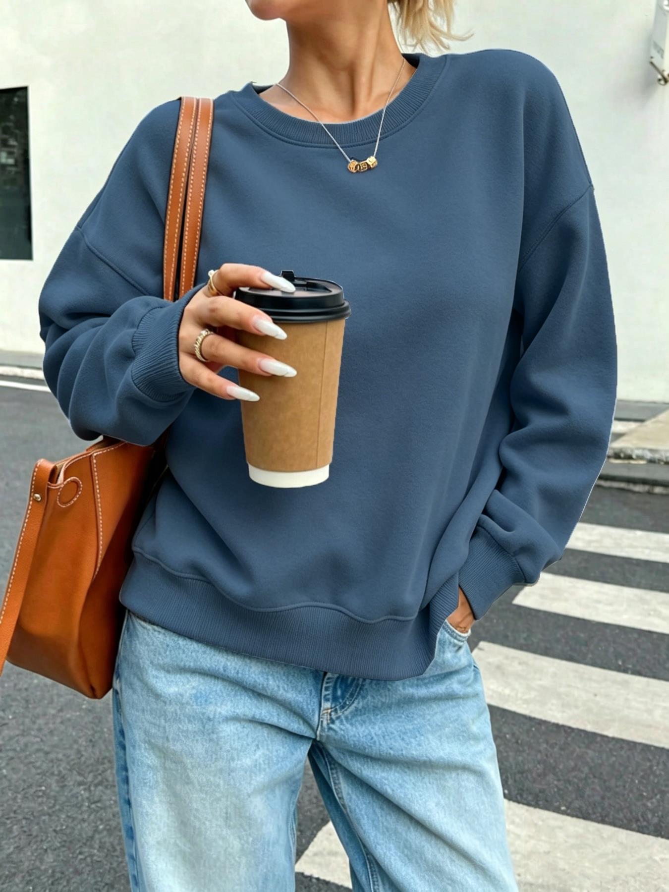 Solid Women's Casual Sweatshir - Winter Clothing On Sale recension och pris