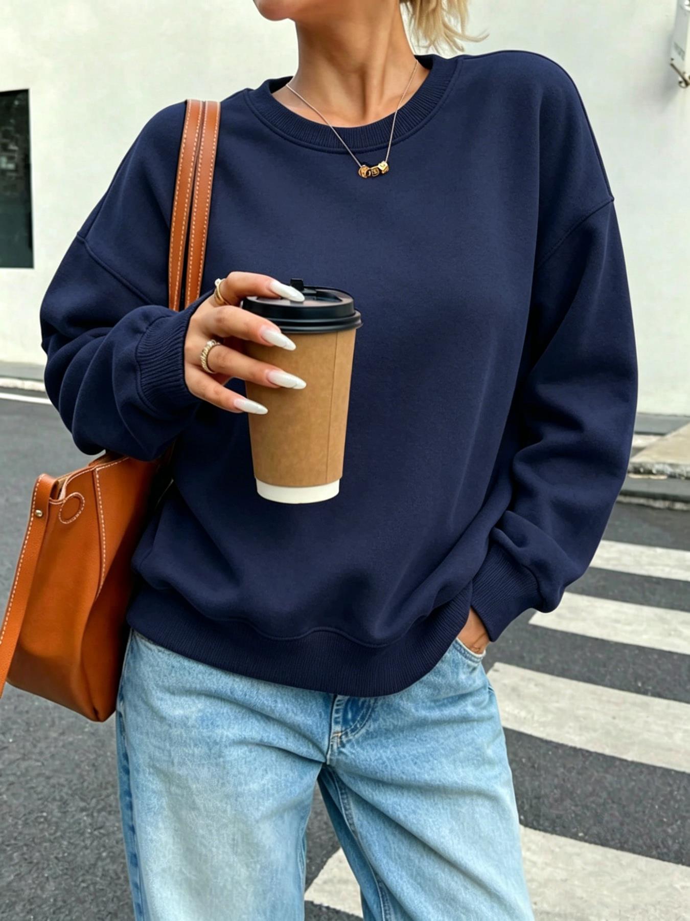 Solid Women's Casual Sweatshir - Winter Clothing On Sale recension och pris