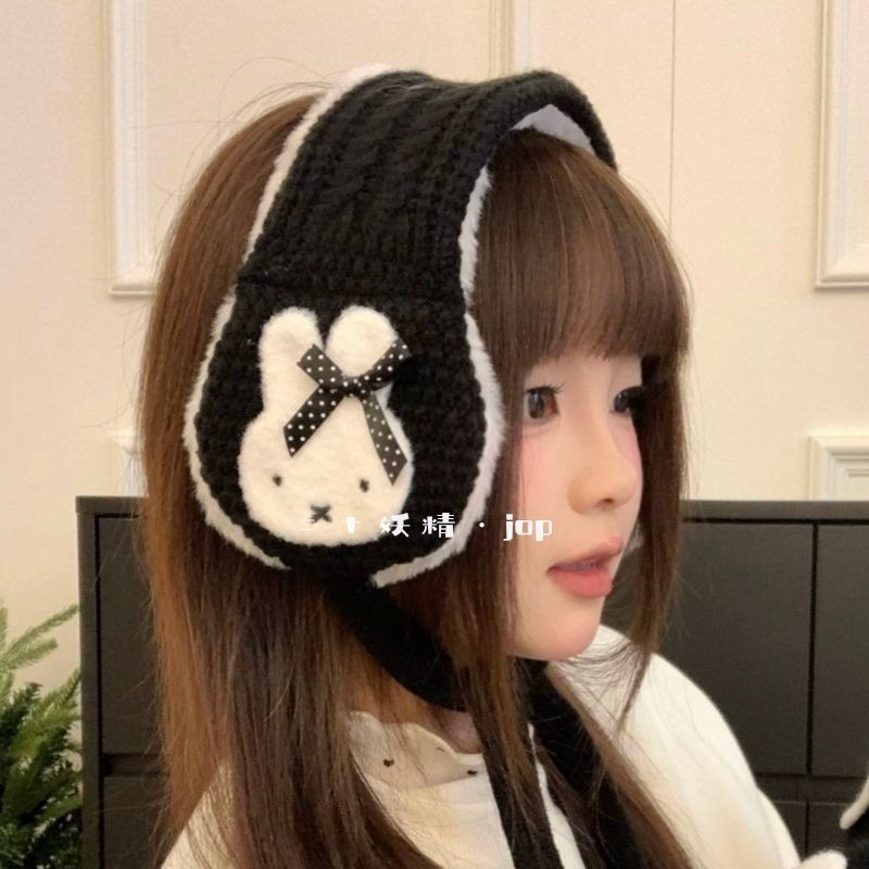 Cute Miffy Knitted Ear Muffs f - Winter Clothing Earmuffs recension och pris