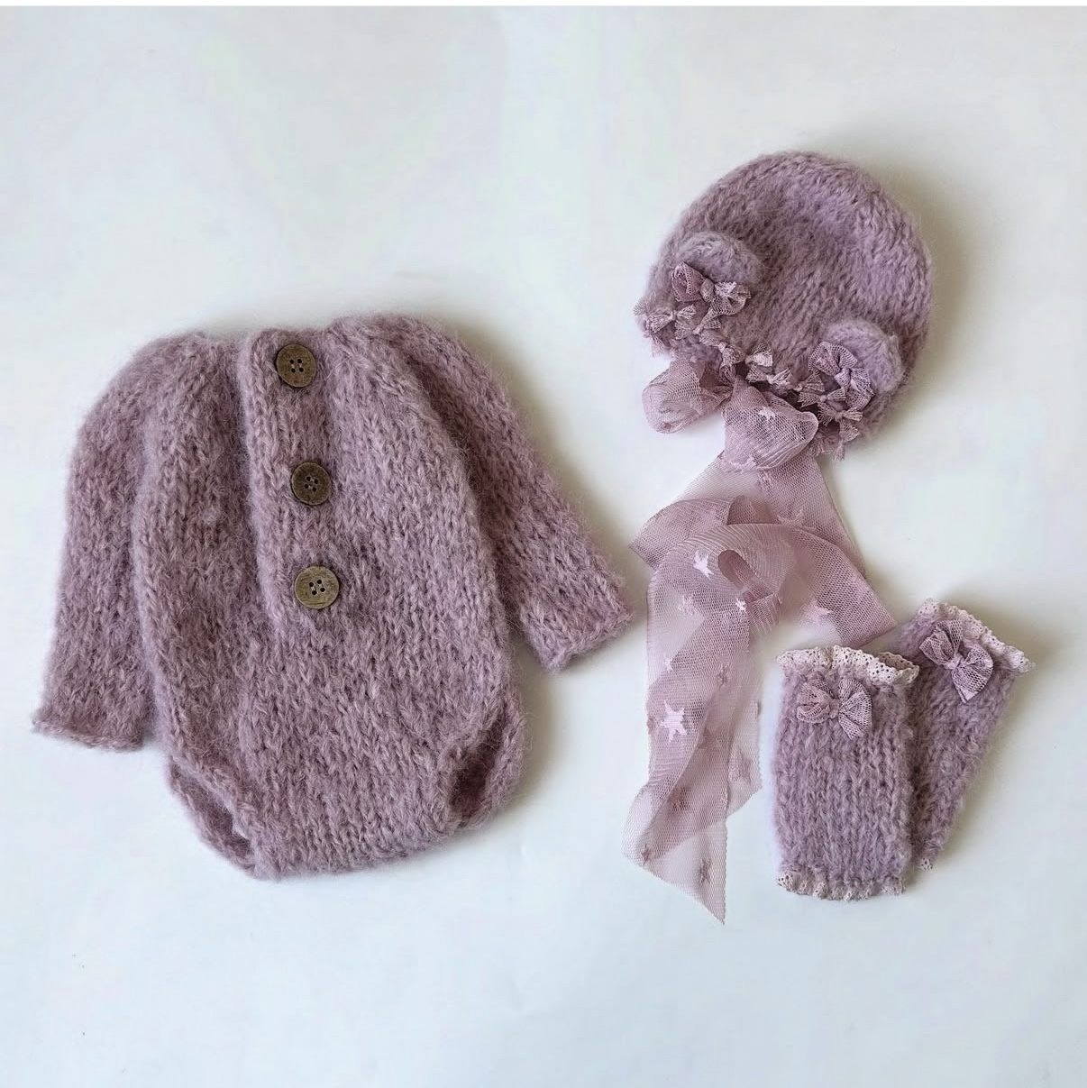 Newborn Baby Girl Knitted Romp - Winter Clothing Baby Girl recension och pris