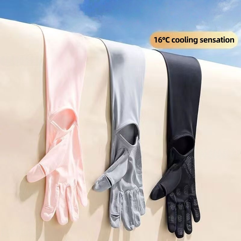 UPF50+ Ice Silk Sun Protection - Knit Glove Touch Screen recension och pris