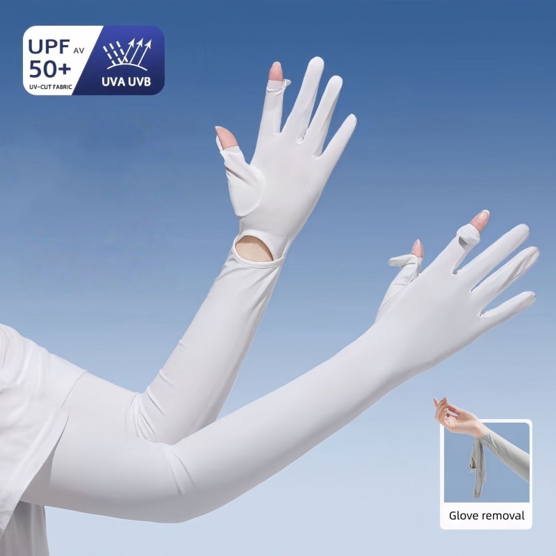 UPF50+ Ice Silk Sun Protection - Knit Glove Touch Screen recension och pris