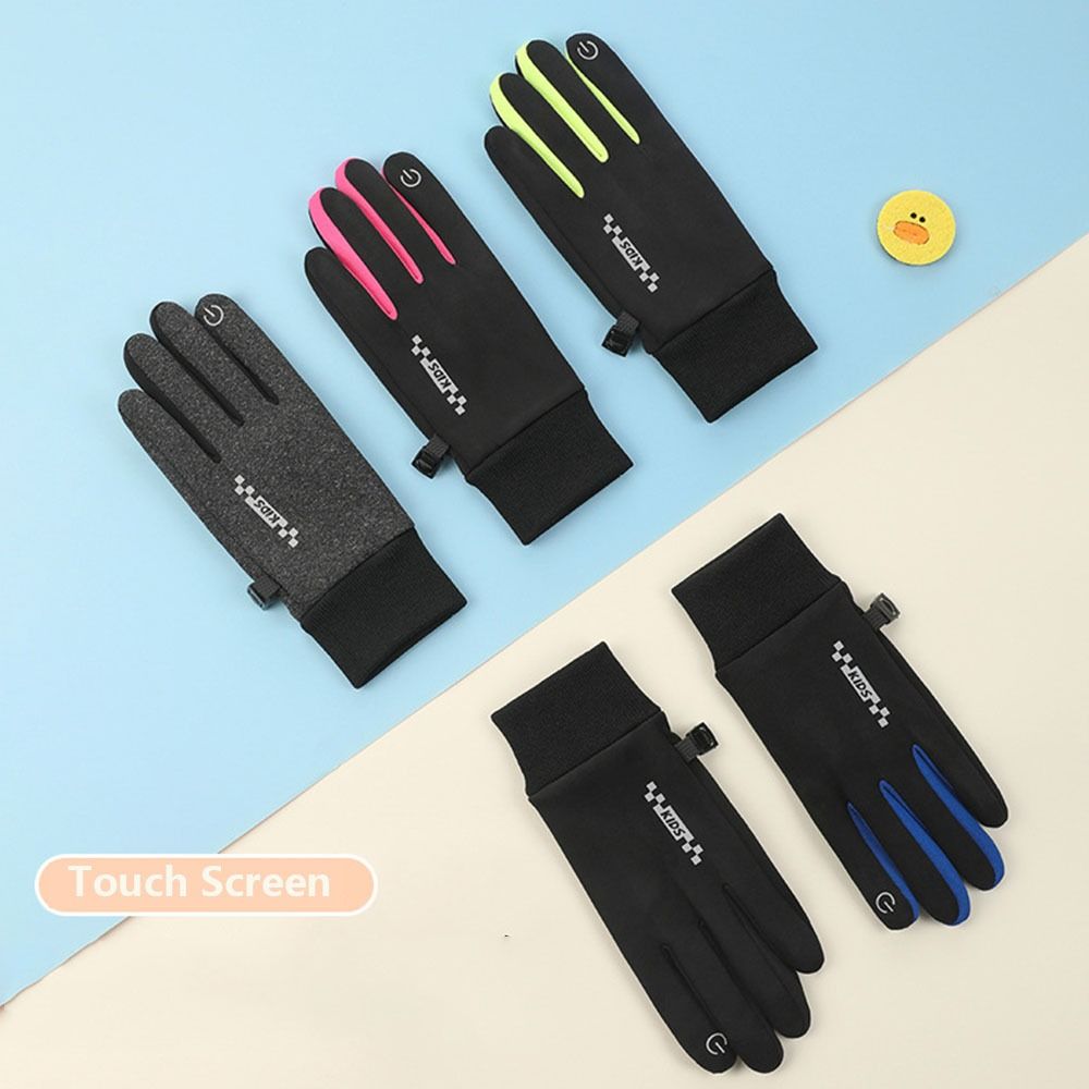 Non-slip Winter Children Bicyc - Knit Glove Touch Screen recension och pris